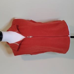 Woolrich Women's Orange Fleece Vest